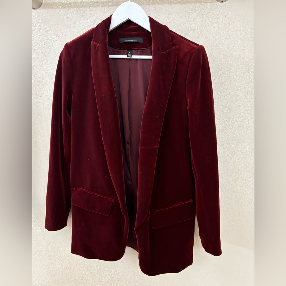 WHBM velvet jacket
